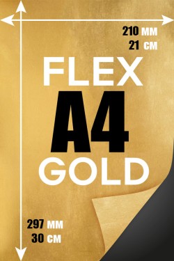 Печать Flex винил А4 | Золотая серебряная и металлизированная пленка