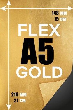 Печать Flex винил А5 | Золотая серебряная и металлизированная пленка