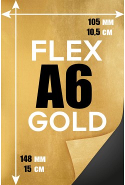 Печать Flex винил А6 | Золотая серебряная и металлизированная пленка