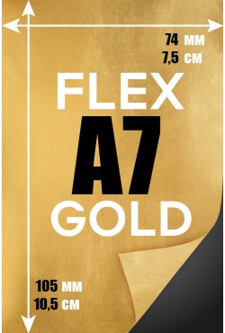 Печать Flex винил А7 | Золотая серебряная и металлизированная пленка