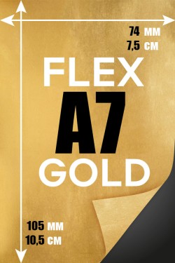 Печать Flex винил А7 | Золотая серебряная и металлизированная пленка