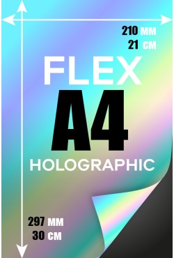 Печать Flex винил А4 | Hologram