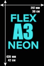  Printing Flex Vinyl A3 neon    Печать Flex винил А3 |Неоновая пленка (светится в темноте) 
