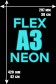  Printing Flex Vinyl A3 neon    Печать Flex винил А3 |Неоновая пленка (светится в темноте) 