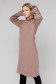  Dress Hoodie Pudra XL-46-48-Woman-(Женский)    Платье худи спортивное цвет пудры Sun-Dress Hoodie Pudra  