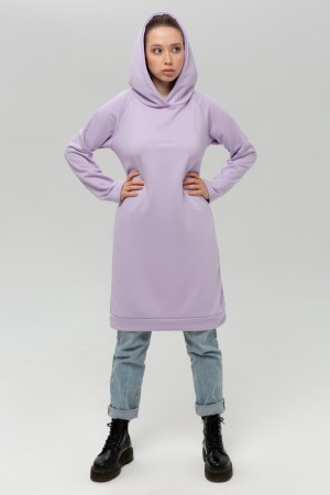 Платье худи демисезонное лавандовое - SunDress Hoodie Lavender