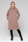  Dress Hoodie Pudra XS-38-40-Woman-(Женский)    Платье худи спортивное цвет пудры Sun-Dress Hoodie Pudra  