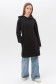 Dress Hoodie BLACK XL-44-46-Teenage-(Подростковый)    Платье-худи с капюшоном черное подростковое для девочек 