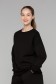   Sweatshirt Fly-Sky black 2XL-48-50-Woman-(Женский)    Черный свитшот со спущенным плечом серия Sky-Fly в стиле Летучая Мышь 