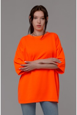 Oversize T-shirt «Neon Orange»|Футболка оверсайз «Неон Оранжевая» 