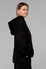 худи оверсайз черный