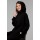 Oversized hoodie diagonal loop color "Black" - Boho Style «Ampir» Collection | Бохо стиль Худи Оверсайз в черном цвете из серии Ампир