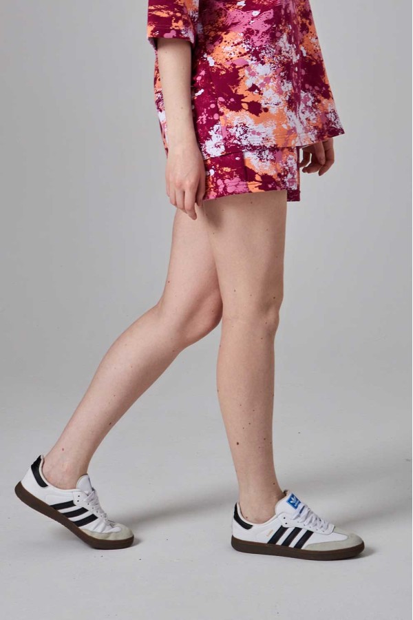 Яркие шорты женские с принтом Акварель   Магазин Толстовок FlySky - шорты короткие боксеры