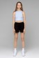  High-waisted Shorts black 3XL-50-52-Woman-(Женский)    Шорты женские летние черные 