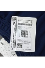 Темно-синие шорты оверсайз удлиненные (бермуды) унисекс   Магазин Толстовок Шорты Оверсайз - Женский размерный ряд