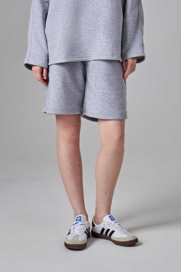  Long shorts bermudas grey color woman 5XL-54-56-Woman-(Женский)    Серые шорты оверсайз удлиненные (бермуды) 