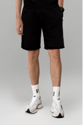 Мужские черные шорты оверсайз бермуды унисекс