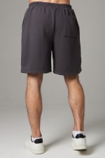 Мужские шорты оверсайз бермуды цвет графитовый (темно-серый) унисекс   Магазин Толстовок Шорты Оверсайз - Мужской размерный ряд