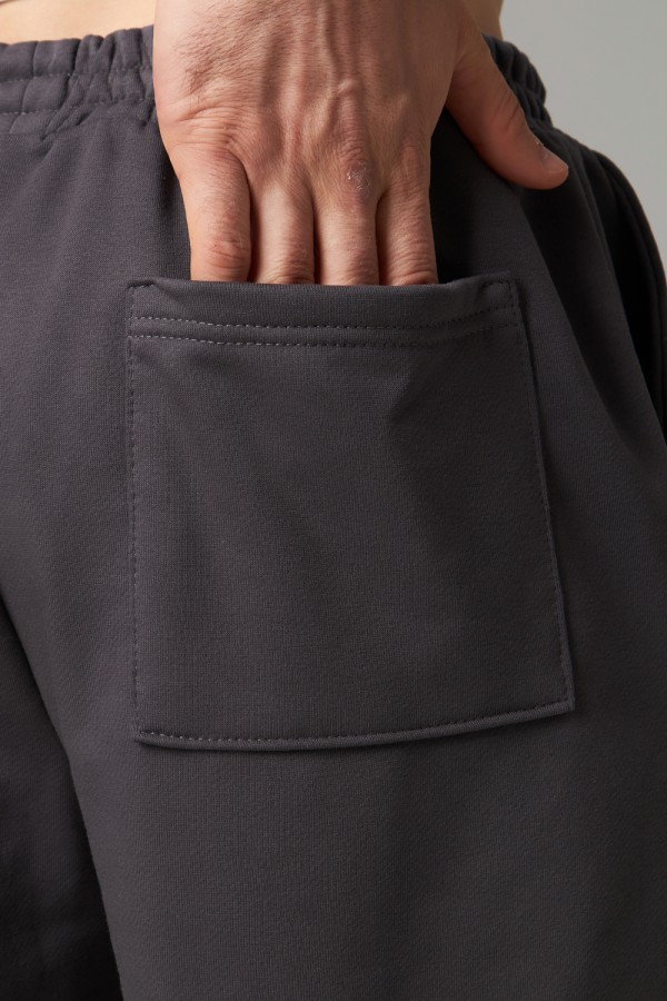 Мужские шорты оверсайз бермуды цвет графитовый (темно-серый) унисекс   Магазин Толстовок Шорты Оверсайз - Мужской размерный ряд