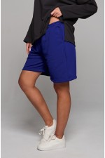  Long shorts bermudas royal blue color XS-38-40-Woman-(Женский)    Васильковые шорты оверсайз удлиненные (бермуды) унисекс 