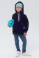  Kids hoodie OVERSIZE dark indigo 8XS-22-Kids-(На_деток)    Детское худи оверсайз тёмный индиго - толстовка для ребенка с 3х лет 340гр/м.кв 