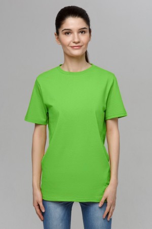 Футболка унисекс салатовая женская