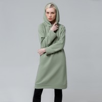 Платье худи с капюшоном из петельного футера без начеса пошив на заказ оптом от производителя