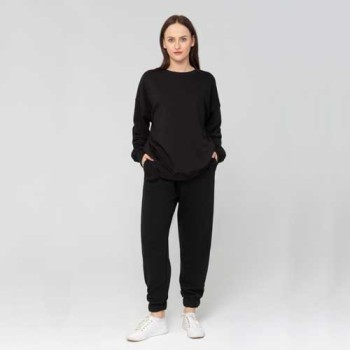 Спортивный костюм оверсайз: свитшот и брюки DG демисезонные без начеса