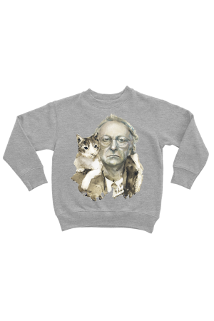 Худи, свитшот, футболка или шоппер с портретом Иосифа Бродского (с котом)