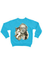 Худи, свитшот, футболка или шоппер с портретом Иосифа Бродского (с котом)