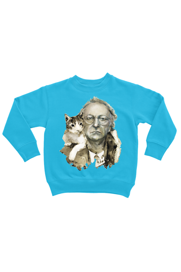 Худи, свитшот, футболка или шоппер с портретом Иосифа Бродского (с котом)