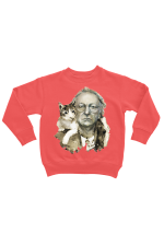 Худи, свитшот, футболка или шоппер с портретом Иосифа Бродского (с котом)