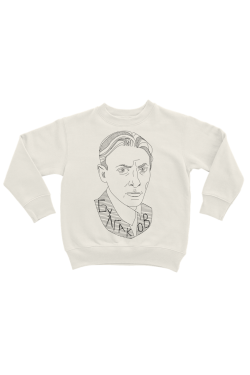 Худи, свитшот, футболка или шоппер с портретом Михаила Булгакова (Минимализм)