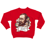  Худи, свитшот, футболка с портретом и цитатой Ф.М. Достоевского "Если хочешь победить весь мир победи себя"