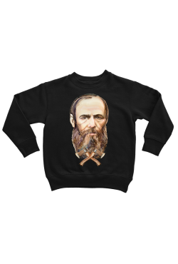 Худи, свитшот, футболка или шоппер с портретом Ф.М. Достоевского с топорами