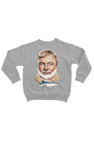 Худи, свитшот, футболка или шоппер с портретом Эрнеста Хемингуэя