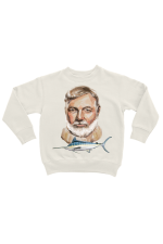 Худи, свитшот, футболка или шоппер с портретом Эрнеста Хемингуэя