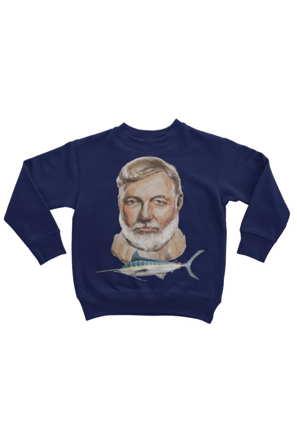 Худи, свитшот, футболка или шоппер с портретом Эрнеста Хемингуэя