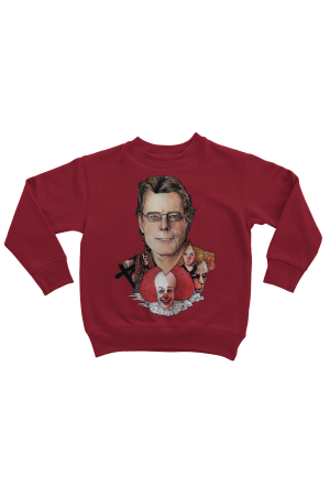  Оверсаз-худи, свитшот, футболка или сумка шоппер с портретом Стивена Кинга