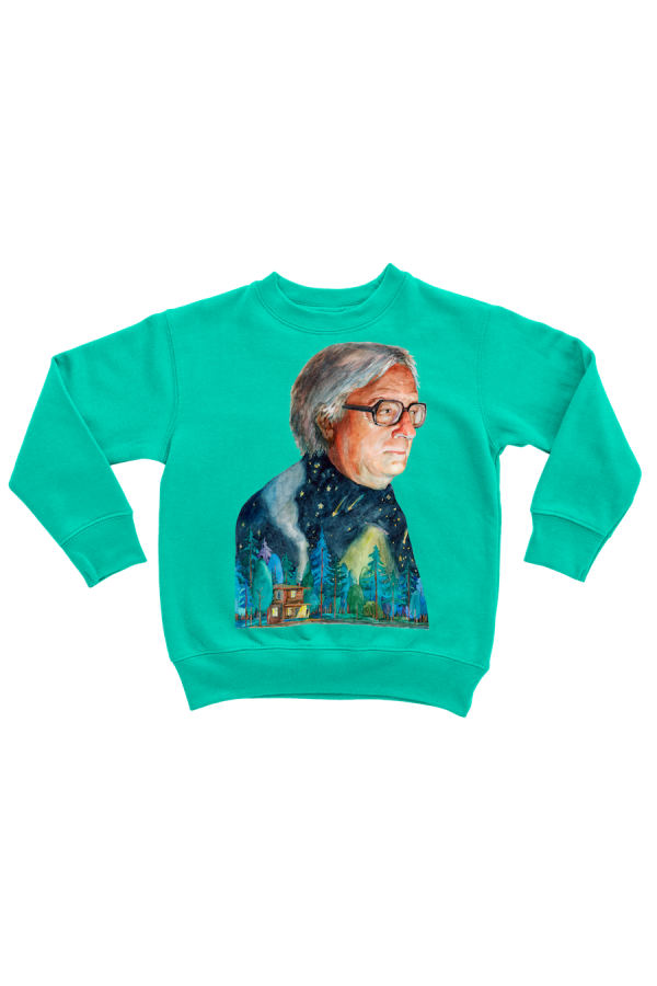 Худи, свитшот, футболка или шоппер с портретом Рэем Бредбери (Звезды)