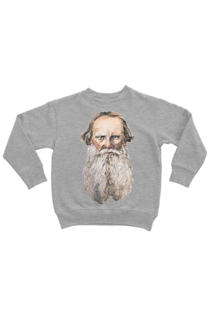  Оверсаз-худи, свитшот, футболка или сумка шоппер с портретом Льва Толстого