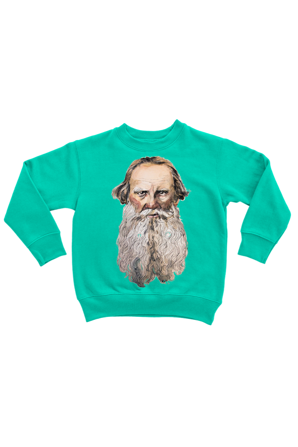  Оверсаз-худи, свитшот, футболка или сумка шоппер с портретом Льва Толстого