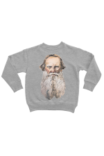  Оверсаз-худи, свитшот, футболка или сумка шоппер с портретом Льва Толстого