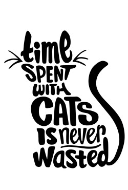  Худи, свитшот, футболка с котом Time spent with cats never wasted