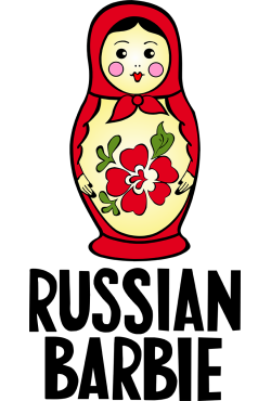  Худи, свитшот или футболка с принтом Russian Barbie (матрешка)