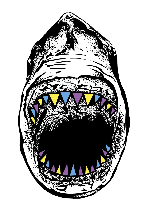  Худи худи с принтом Акула, свитшот с принтом Акула, футболка с принтом  Акула