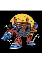  Худи с роботом, свитшот с роботом, футболка с принтом Boombox Robot