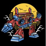  Худи с роботом, свитшот с роботом, футболка с принтом Boombox Robot