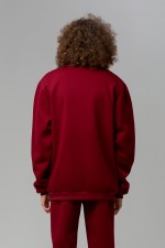 Бомбер на молнии премиум бордовый мужской   Магазин Толстовок Бомбер на молнии премиум мужской