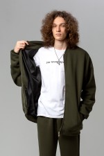 колледж куртка на молнии хаки